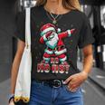 クールなサンタクロースダブダンシング クリスマス 面白いクリスマスダビング Tシャツ 彼女への贈り物