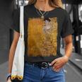 グスタフ・クリムト作「金の女」 名画の数々 Tシャツ 彼女への贈り物