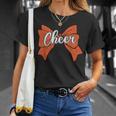 コケット オレンジ チア リボン スポーツ チアリーダー チアリーディング Tシャツ 彼女への贈り物