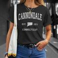 コネチカット州キャノンデールctビンテージアスレチックスポーツデザイン。 Tシャツ 彼女への贈り物