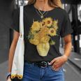 ゴッホ ひまわり 美的アート 鍬 絵画 グラフィック Tシャツ 彼女への贈り物