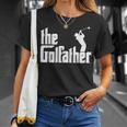 ゴルファザーの面白いゴルフの父神父お父さんゴルファー Tシャツ 彼女への贈り物