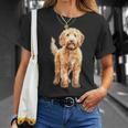 ゴールデンドゥードル犬 Tシャツ 彼女への贈り物