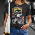 サイケデリック・ラーメン・アニメ・ガール マンガ・インスタント・ヌードル・ガール Tシャツ 彼女への贈り物