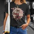 サムライキャット 日本戦士 サクラツリー 日本忍者 猫 Tシャツ 彼女への贈り物