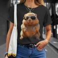 サングラスをかけたウォンバット オーストラリア かわいい ウォンバット Tシャツ 彼女への贈り物