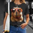サングラスをかけたカピバラ Be Capy カピバラ げっ歯類 Capybara Tシャツ 彼女への贈り物