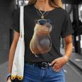 サングラスをかけたカピバラ Be Capy カピバラ げっ歯類 Capybara Tシャツ 彼女への贈り物