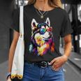 サングラスをかけたハスキー犬 私はシベリアンハスキーが大好きです。 Tシャツ 彼女への贈り物