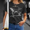ザトウクジラの解剖学アパレルクジラ航海 Tシャツ 彼女への贈り物