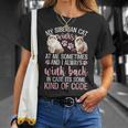 シベリアの森の猫猫の愛を言う面白い猫 Tシャツ 彼女への贈り物