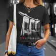 シンガポール マリーナベイ ヴィンテージ スカイライン アジア アイラブシンガポール I Loveingapore Tシャツ 彼女への贈り物