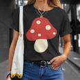 シンプルでキュートなキノコのグラフィック Cute Mushroom Tシャツ 彼女への贈り物