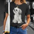 シーズー 犬 グラフィック ペット イラスト シーズー Tシャツ 彼女への贈り物