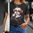 シーズーインポケット シーズー犬好き Tシャツ 彼女への贈り物