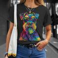 ジャイアントシュナウザー愛好家 ポップアート 面白い ジャイアントシュナウザー 犬 Tシャツ 彼女への贈り物