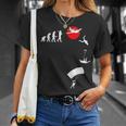 スカイダイビング、パラシュートアウトフィット、スカイダイビング、パラシュツリスト Tシャツ 彼女への贈り物