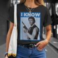 スター・ウォーズ クラシック ハン・ソロ I Know You Love Me ポスター Tシャツ 彼女への贈り物