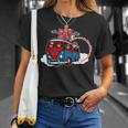 ストレンジャー・シングス・コード・レッド・ロード・トリップ・デモゴルゴン・アート Tシャツ 彼女への贈り物