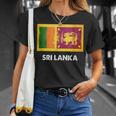 スリランカ国旗tシャツ Tシャツ 彼女への贈り物