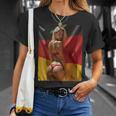 セクシーガールグラフィックtシャツ 「セクシーピンナップガール&ドイツ国旗」 Tシャツ 彼女への贈り物