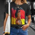 セクシーガールグラフィックtシャツ 「ビキニピンナップガール&ドイツ国旗」 Tシャツ 彼女への贈り物