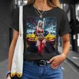 セクシーガールグラフィックtシャツ セクシーブロンドビキニモデル&車 Tシャツ 彼女への贈り物