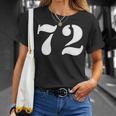 セブンティツー ナンバー 72 ナンバー Tシャツ 彼女への贈り物