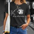 タコ釣りタコクラーケンケンケファロポッド ファニータコ Tシャツ 彼女への贈り物