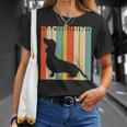 ダックスフンドのギフトレトロなスタイル Tシャツ 彼女への贈り物