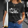 ダッジ・チャレンジャー・ブラック・ゴースト、デトロイト・レジェンド Tシャツ 彼女への贈り物