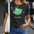 ダンゴウオ 緑ver 魚 かわいい おもしろ ネタ 海 魚好き プレセント Tシャツ 彼女への贈り物