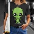 チビ カワイイ エイリアン Ufo 宇宙人 Tシャツ 彼女への贈り物