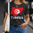チュニジア国旗 地図 チュニジアのルーツ チュニジア プライド チュニジア Tシャツ 彼女への贈り物