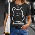 チンチラ 小動物 かわいい ペット好き ギフト 動物 イラスト キッズ 子ども Tシャツ 彼女への贈り物