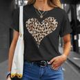 チーター ヒョウ柄 ハート Tシャツ 彼女への贈り物