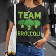 チーム ブロッコリー ビーガン ベジタリアン 植物ベース 野菜 Tシャツ 彼女への贈り物