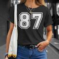 チームジャージーナンバー87 スポーツギフト Tシャツ 彼女への贈り物