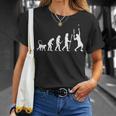 テニスの面白い進化 Tシャツ 彼女への贈り物