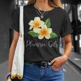 トロピカルプルメリアフランジパニー Tシャツ 彼女への贈り物