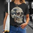 ドクロ 波 日本美術 海 Tシャツ 彼女への贈り物