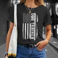 ドッグトレーナー アメリカ国旗 愛国的な犬の訓練 Tシャツ 彼女への贈り物