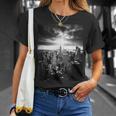 ニューヨーク市写真撮影 白黒写真 Tシャツ 彼女への贈り物