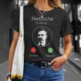 ニーチェが呼んでいる-ニヒリズム哲学 Tシャツ 彼女への贈り物