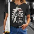 ネイティブアメリカン インディアン マルチカラー ビンテージデザイン Tシャツ 彼女への贈り物