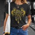 ネイティブアメリカン ココペリ クジラ ドリームキャッチャー 7 ファンファン ファン Tシャツ 彼女への贈り物