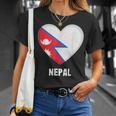 ネパール国旗シャツ Tシャツ 彼女への贈り物