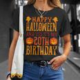 ハッピーハロウィンそしてはい、私の20歳の誕生日です Tシャツ 彼女への贈り物