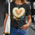 ハニーデューメロン ハート型 サマーフルーツ Tシャツ 彼女への贈り物