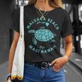 ハワイ ホヌ ウミガメ マルカビーチ マウイ Tシャツ 彼女への贈り物